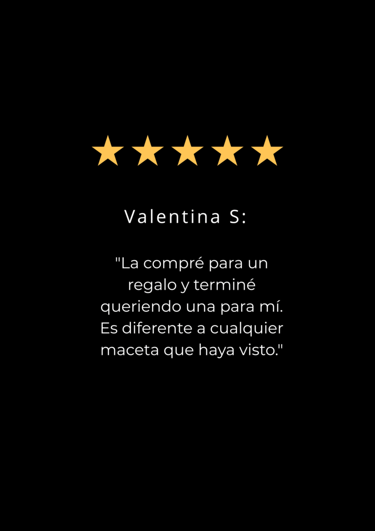Me sorprendió la calidad. La maceta es súper firme, minimalista y se nota que está bien pensada. Quedó perfecta en mi living. Seguro voy a comprar otra